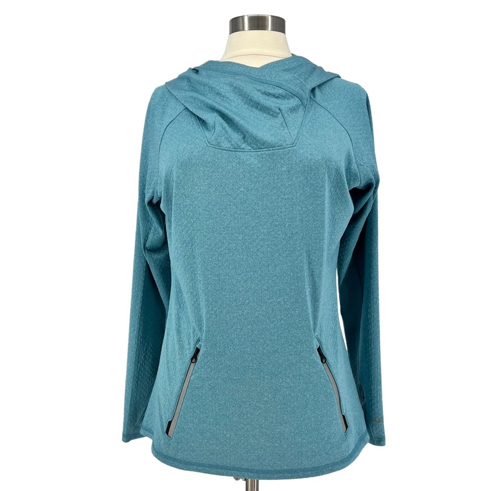 BURTON Turquoise Knit Pullover Hoody L